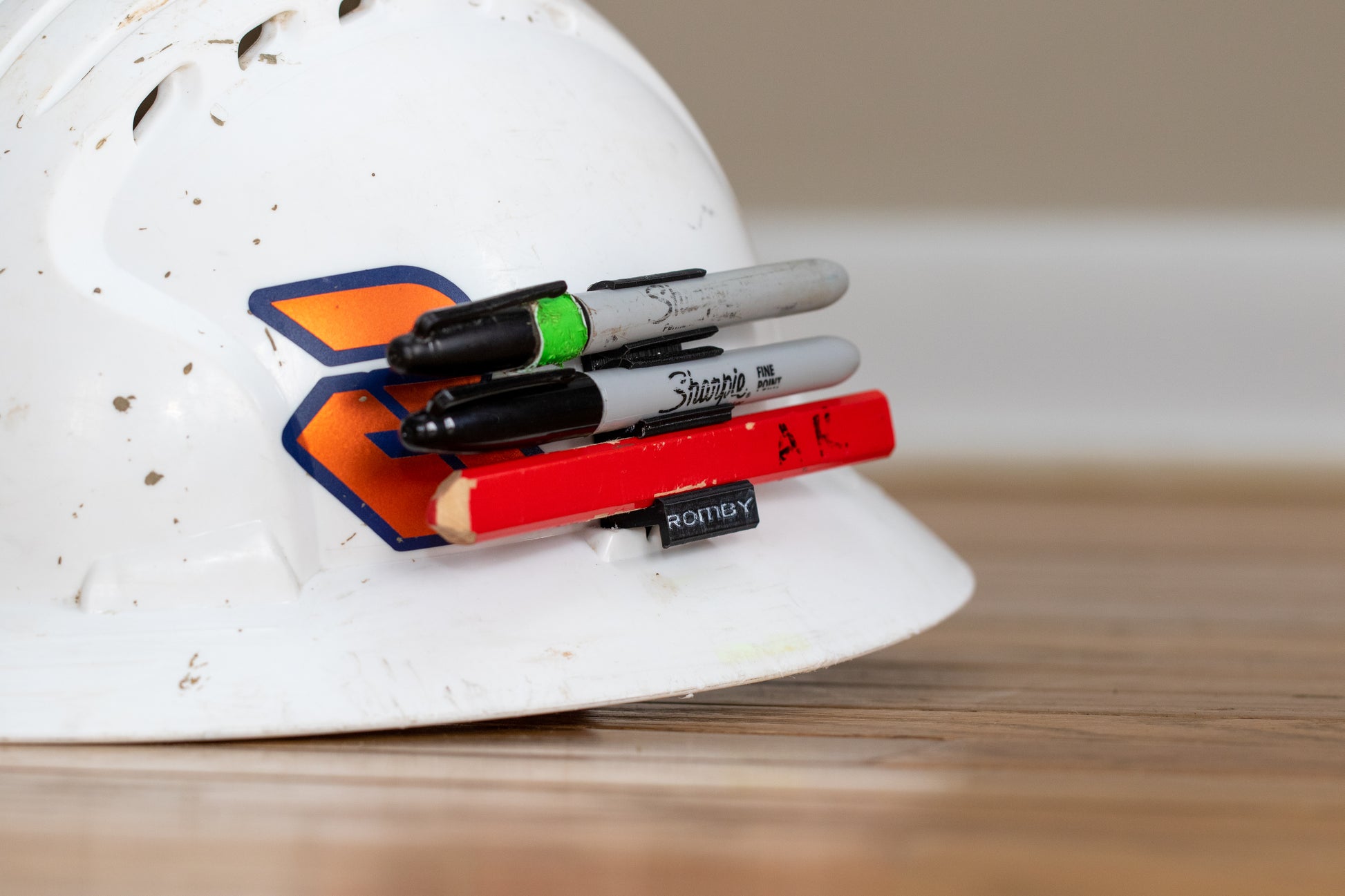 Mechanical Pencil and Sharpie Holder Hat Clip